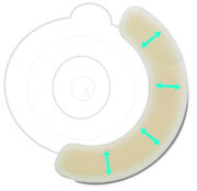 ブラバ 伸縮性皮膚保護テープ 幅3cm×直径14cm